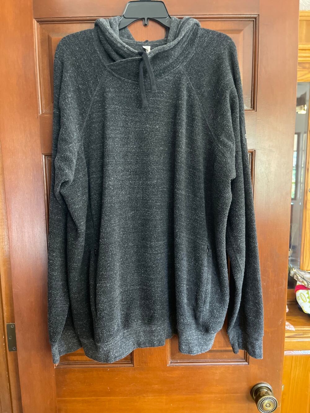 Alo Yoga Men’s Triumph Restore Hoodie Grey Triblend Charcoal Fleece XXL